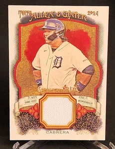 Maglia 2024 Topps Allen & Ginter Miguel Cabrera Relics A #AGR-MC Detroit Tigers - Foto 1 di 2