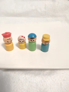 Lot Of 4 Tootsie Toy's 1960s Little People Car & Bus Boy Replacement Figure Ty61 - Picture 1 of 2