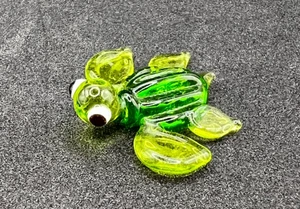 Hand Blown Miniature Turtle Tortoise Art Glass Figurine - Picture 1 of 9