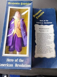 Vintage Benjamin Franklin Hero of the American Revolution Doll K-Mart 1970's - Picture 1 of 6