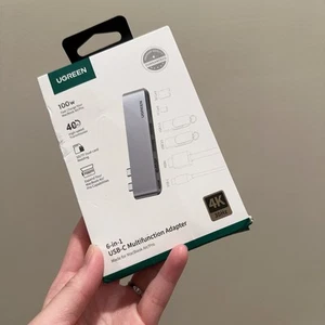 Ugreen USB C Hub Adapter for MacBook Pro and MacBook Air - Gray/Silver New - Picture 1 of 6