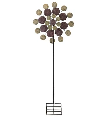 Medallón Salvia Giratorio Cinético 32 pulgadas x 9,5 pulgadas x 85 pulgadas Estaca de Jardín NUEVO Foto 1 de 4