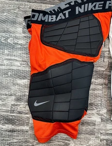 Pantalones Cortos de Compresión Acolchados Nike Pro Combat Para Hombre Talla Grande Naranja Fútbol - Imagen 1 de 4