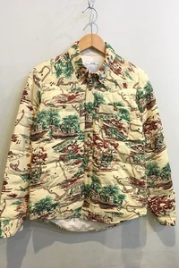 Futakotamagawa) VISVIM Bizvim SUNSHINE Allover Pattern Down Jacket Rayon Cotton - Picture 1 of 9