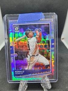 2020 Panini Donruss Optic - Ronald Acuña Jr. #169 Blue Pandora Prizm /99 - Picture 1 of 2