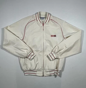 Giacca Vintage Case IH Swingster Uomo Grande Bianco Rosso Bomber Logo Made USA Anni 80 - Foto 1 di 9