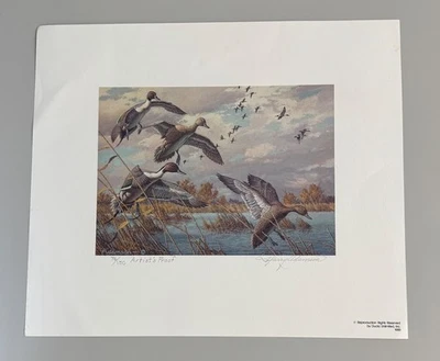 1989 Ducks Unlimited Stamps and Print Artist Proof by Harry Adamson - Image 1 of 4