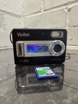 Vivitar Vivicam 5188 Digital Camera Black 2.0" Display 5.0MP 4x Optical Zoom - Image 1 of 4