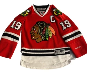NHL Reebok Jonathan Toews Chicago Blackhawks Jersey Hockey Juvenil S/M Niños Rojo - Imagen 1 de 10