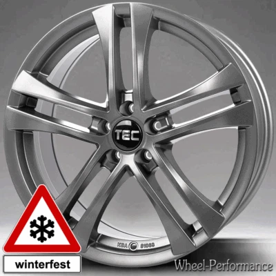 16 Zoll T6 Ganzjahres Alufelgen 7x16 5x110 ET38 in grau für Fiat Opel Saab - Bild 1 von 4