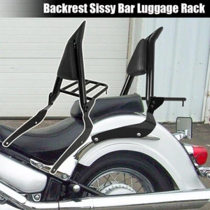 Fit For Suzuki Boulevard C50 2005-11 VL800 01-11 Backrest Sissy Bar Luggage Rack - Picture 1 of 13
