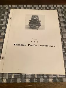 4-8-4 Canadian Pacific Locomotives -- International Nickel Company - Foto 1 di 3