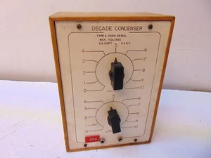 Decade Condenser Type A Serial# 11000 Wood Box S5555 - Picture 1 of 6