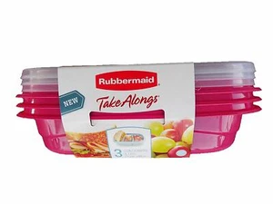 Rubbermaid TakeAlongs Sandwich Lebensmittel Aufbewahrung Behälter, 3,7 Tassen, 3er Pack - Bild 1 von 15
