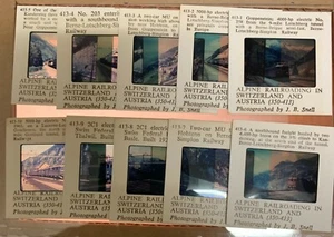 Zug 35mm Dia Lot Alpine Railroading Vintage Schweiz Österreich Blackhawk Filme - Bild 1 von 6