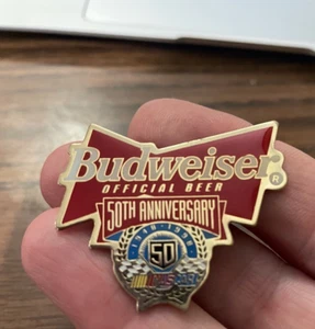 Budweiser NASCAR 50th Anniversary Pin - Picture 1 of 2