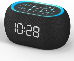 Alarm Clock FM Radio with Bluetooth Speaker, Hi-Fi Stereo Sound, 7 Night Light C - Picture 1 of 7