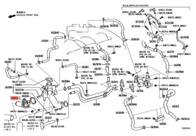 TOYOTA PRIUS CT200h genuino 1.8L 4CYL ENTRADA DE AGUA CON TERMOSTATO 16031-37010 Foto 1 de 2