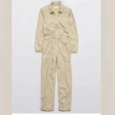 Aerie Offline Corduroy Utility Boilersuit Jumpsuit Size XS - L - Beige - NWOT - Image 1 of 4