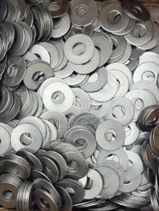 (500) 3/8" x 1" OD x .050" Flat Washer 18-8 Stainless Steel - Picture 1 of 2