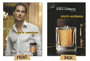 DOLCE & GABBANA Düfte 2-seitiges Magazin DRUCK AD 2010 MATTHEW McCONAUGHEY - Bild 1 von 1