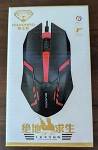 Wired USB Illuminated Gaming Mouse, Laptop Desktop Computer Gaming Mouse - Picture 1 of 3