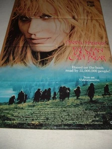 Cartel de video de la película Daryl Hannah Clan of the Cave Bear 1986 de colección 22" x 35" - Imagen 1 de 4
