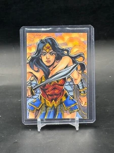 DC CZplus dark nights metal Wonder Woman sketch 1/1 Krench S. Fendon - Picture 1 of 2