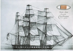 U.S.S. CONSTITUTION Wood Relic Piece of Historic Old Ironsides Navy UNIQUE GIFT - Picture 1 of 2