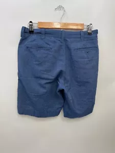 J Crew Gramercy Shorts Blue Chino Flat Front Pockets Casual Mens Size 29W - Picture 1 of 8