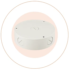 Camera Back Box SBV-136B , Waterproof, 5.35" Diameter x 1.57" Height, Aluminum  - Picture 1 of 3