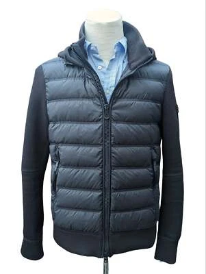 Chaqueta híbrida con capucha Peuterey M negra poliamida/buceo Foto 1 de 4