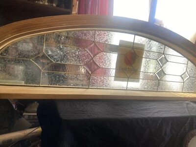 Transom Leaded Brass Window  - Image 1 of 4