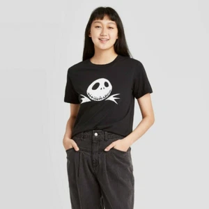 Women's Disney Jack Nightmare Before Christmas Halloween Short Sleeve Graphic XS - Picture 1 of 2