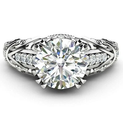 💍 2.64Ct Lab Grown Diamond Engagement Ring | VS1/F IGI | 14K White Gold 💎 - Image 1 of 4