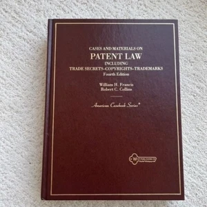 Cases and Materials on Patent Law by William H. Francis - 4th Edition 1995 - Picture 1 of 4