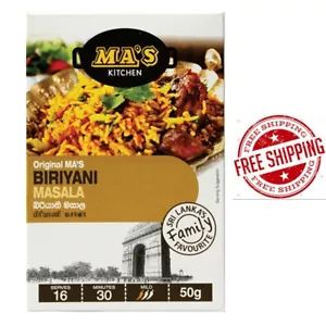 MA's Kitchen Biriyani Masala Powder Ceylon Premium Quality Spices 50g - Picture 1 of 4