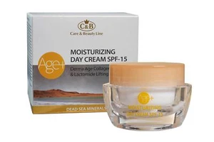 Dead Sea Minerals C&B Age+ Moisturizing Day Cream SPF-15 Derma Age Collagen - Picture 1 of 1