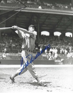 Ted Williams Autographed Baseball Brace 8x10 B&W Photo PSA Letter Boston Red Sox - Picture 1 of 2