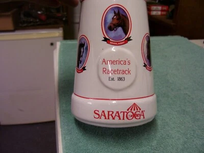 Пивная кружка NYRA Saratoga Springs Racetrack Stein для скачек коренных жителей танцовщицы Алидара - Изображение 1 из 4
