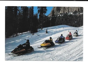 Vintage Postcard SKI-DOO Snow Mobile photo image postmarked Fairbanks AK - Picture 1 of 2