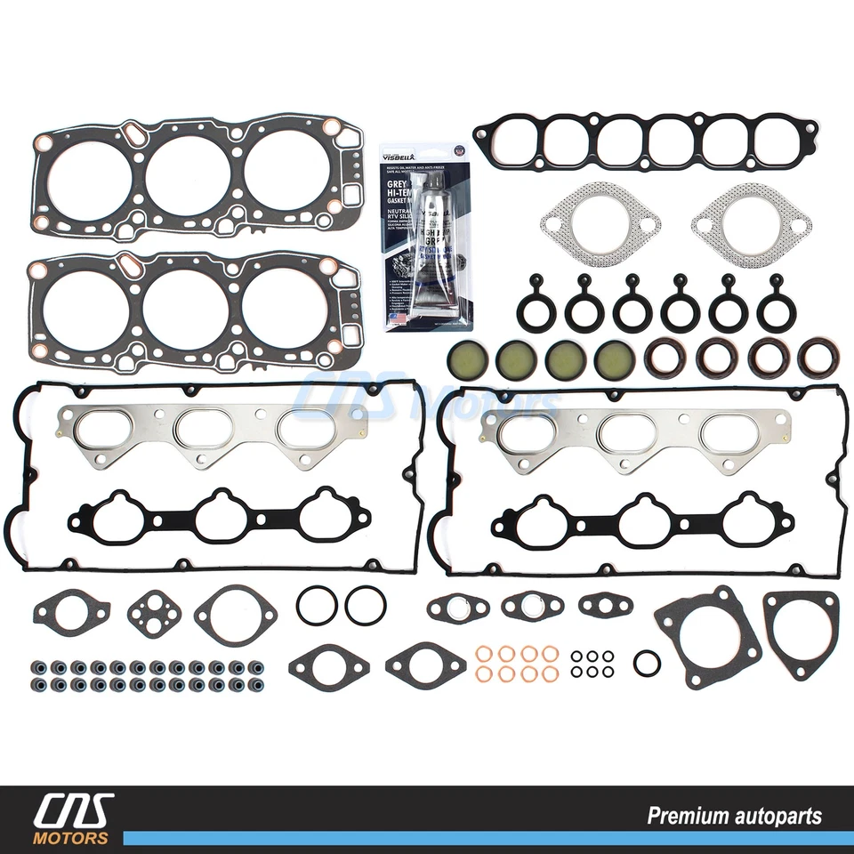 Head Gasket Set For 91-99 Mitsubishi 3000GT Dodge Stealth 3.0L DOHC 6G72 6G72T Foto 1 de 2