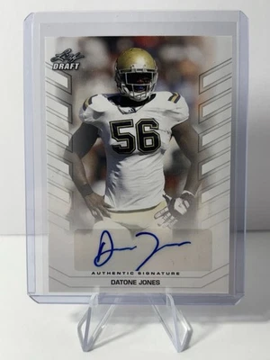 2013 Leaf Draft Datone Jones ROOKIE CARD W/AUTO #BA-DJ1 - Image 1 of 2