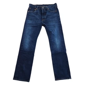 Levi's 501 Jeans Men 34x32 Dark Wash Button-Fly Straight Leg Classic EUC LN - Picture 1 of 13