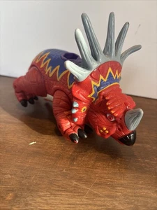 Fisher Price Imaginext rot & lila Styracosaurus Dinosaurier 2006 - Bild 1 von 6