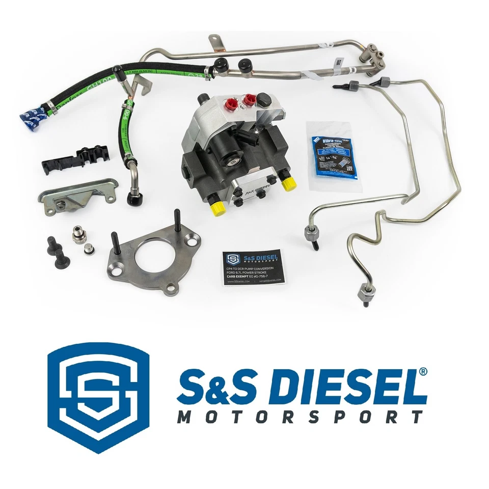 S&S Diesel CP4 to DCR Conversion Kit for 11-24 Ford F250 F350 6.7L PowerStroke Foto 1 de 4