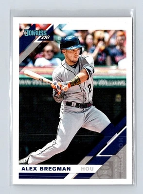 2019 Donruss grey uniform #182b Alex Bregman Houston Astros - Image 1 of 2