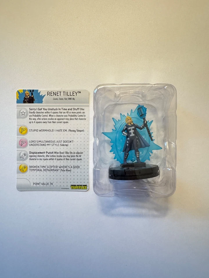 RENET TILLEY 024 Teenage Mutant Ninja Turtles 4 Unplugged IV HeroClix Súper Raro Foto 1 de 1