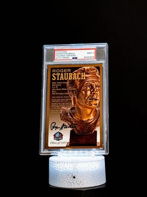 Roger Staubach Class of 1985 Postcard 37/150 / PSA Autograph Mint 9 - Image 1 of 4
