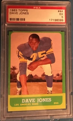 1963 TOPPS DAVE JONES #44 PSA 5 EXCELLENT RC HOF (READ DESCIPTION) - Image 1 of 2